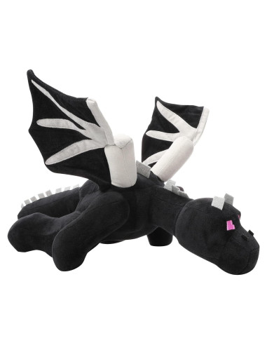 Peluche Dragón Negro 60 cm Adumtil Juguete Suave para Niños