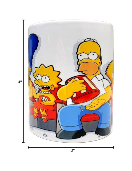 Taza de café Simpsons 325ml Cerámica A Regalo Espuma Taza de café Simpsons 325ml Cerámica A Regalo Espuma
