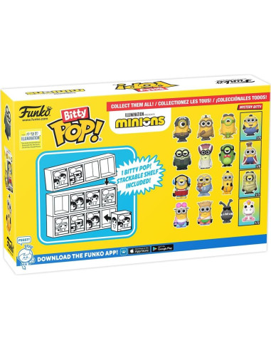 Funko Bitty POP! Minions - Paquete de 4 figuras + sorpresa