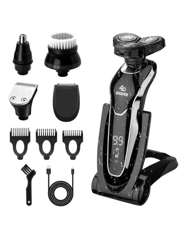 Afeitadora Eléctrica 5 en 1 BestMal Impermeable Recargable