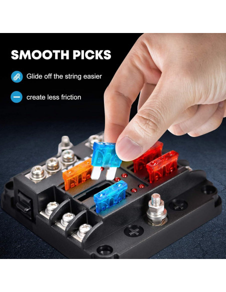 Bloque de Fusibles Marinos Kohree 6 Vías 12V Impermeable