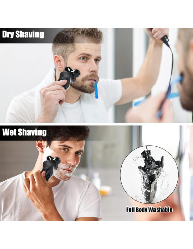 Afeitadora Eléctrica 5 en 1 BestMal Impermeable Recargable