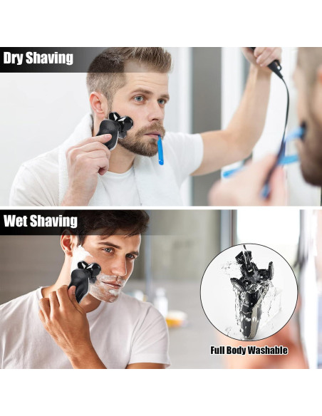 Afeitadora Eléctrica 5 en 1 BestMal Impermeable Recargable