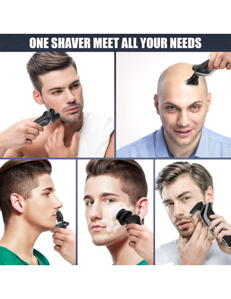 Afeitadora Eléctrica 5 en 1 BestMal Impermeable Recargable