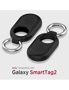 Funda de Silicona Miimall para Galaxy SmartTag2 - 4 Pack Negra 2