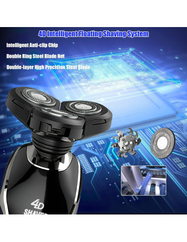 Afeitadora Eléctrica 5 en 1 BestMal Impermeable Recargable