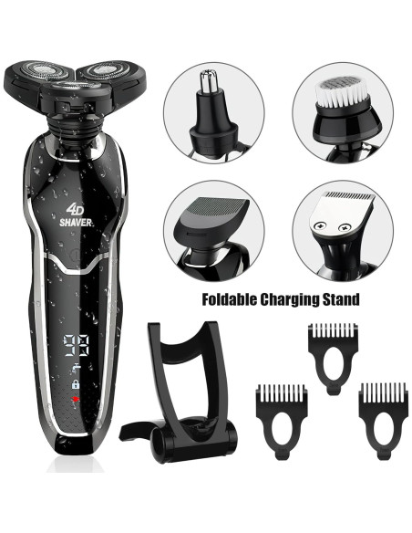 Afeitadora Eléctrica 5 en 1 BestMal Impermeable Recargable