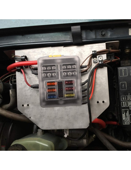 Bloque de Fusibles Marinos Kohree 6 Vías 12V Impermeable
