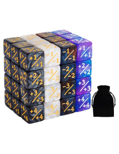 48 PCS Dados Mágicos MTG - Contadores de Vida 16 mm
