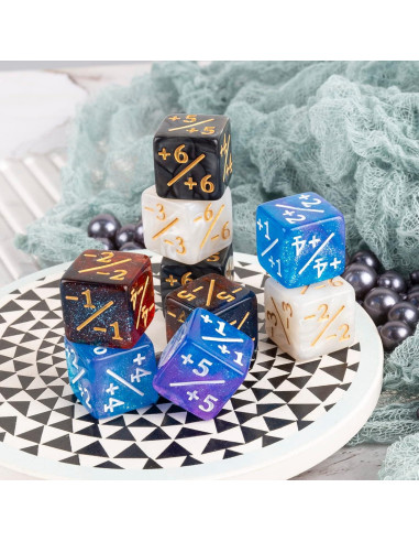 48 PCS Dados Mágicos MTG - Contadores de Vida 16 mm