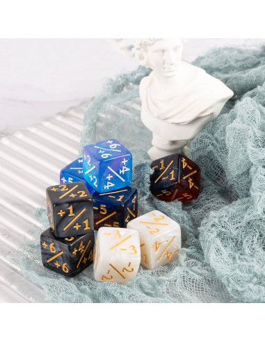 48 PCS Dados Mágicos MTG - Contadores de Vida 16 mm