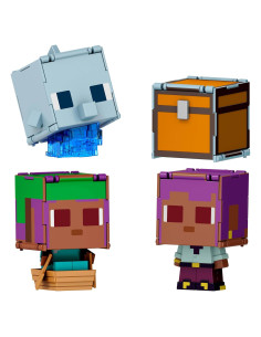 Figuras de Acción Minecraft Mattel Paquete de 2 Efe y Delfín