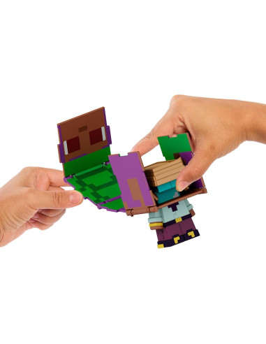 Figuras de Acción Minecraft Mattel Paquete de 2 Efe y Delfín