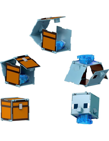 Figuras de Acción Minecraft Mattel Paquete de 2 Efe y Delfín