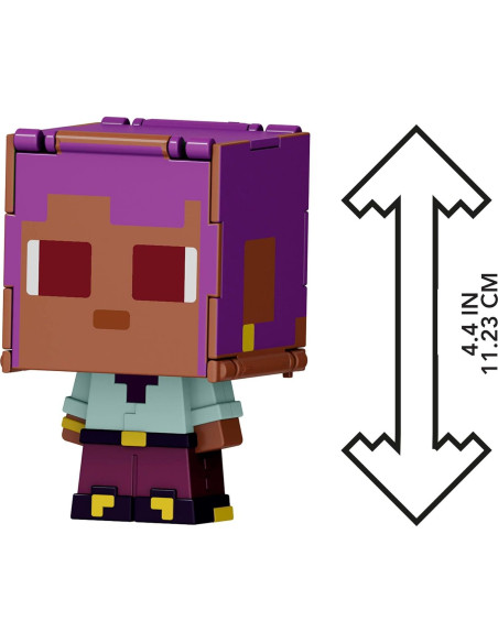 Figuras de Acción Minecraft Mattel Paquete de 2 Efe y Delfín