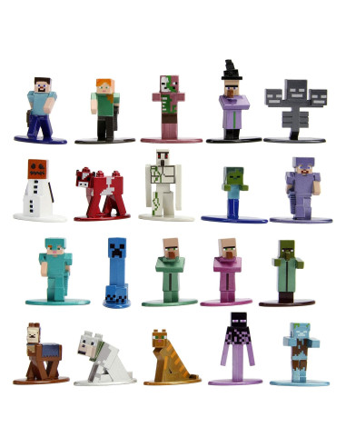 Figuras Nano Minecraft Jada Toys 20 Piezas Coleccionables