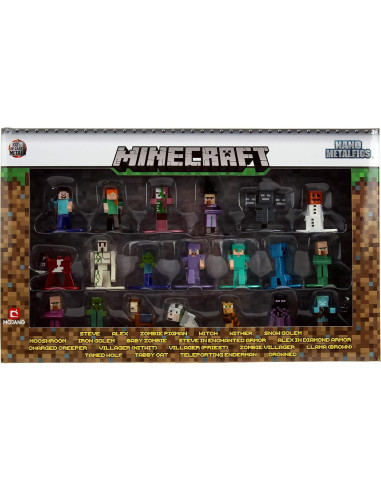 Figuras Nano Minecraft Jada Toys 20 Piezas Coleccionables