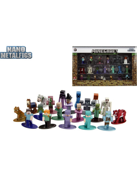 Figuras Nano Minecraft Jada Toys 20 Piezas Coleccionables Figuras Nano Minecraft Jada Toys 20 Piezas Coleccionables