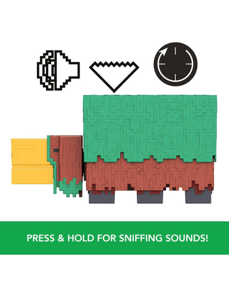 Figura de Acción Sniffer Mattel Minecraft 8.26 cm con Sonidos