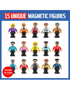 Conjunto de Figuras Magnéticas Playmags 15 Piezas para Niños 2