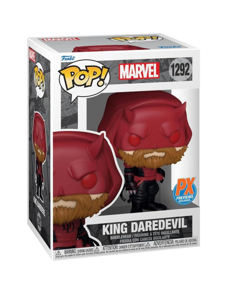 Figura de Vinilo Pop! Rey Daredevil Funko 10,16 cm Exclusiva Figura de Vinilo Pop! Rey Daredevil Funko 10,16 cm Exclusiva