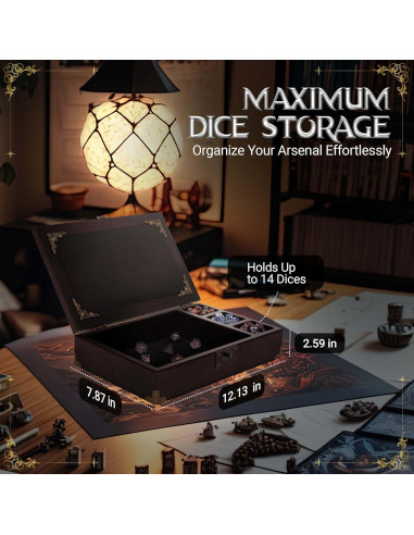 Bandeja de Dados DND HORNATE 30.8x20 cm Madera Fantasía