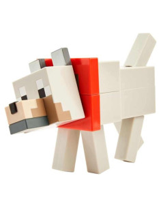 Juego de Figuras Fusion Wolf Mattel Minecraft 241g 6+ Años