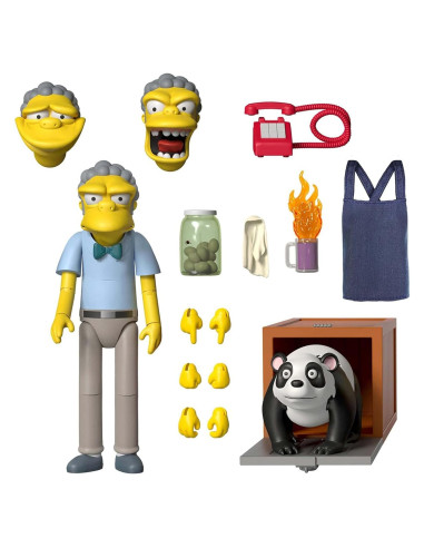 Figura de acción Moe 17,78 cm Super7 Los Simpsons ULTIMATES