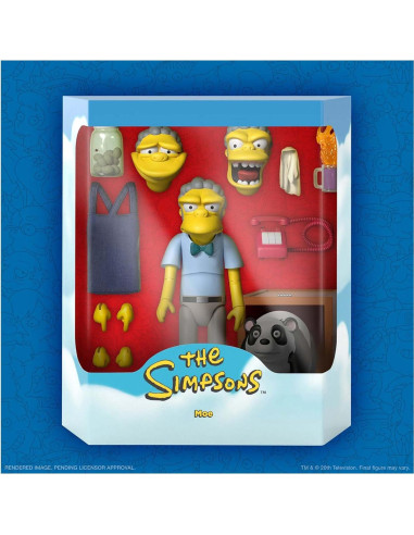 Figura de acción Moe 17,78 cm Super7 Los Simpsons ULTIMATES