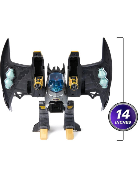 Batwing Transformable Metal Force Spin Master 2-en-1 Juguete
