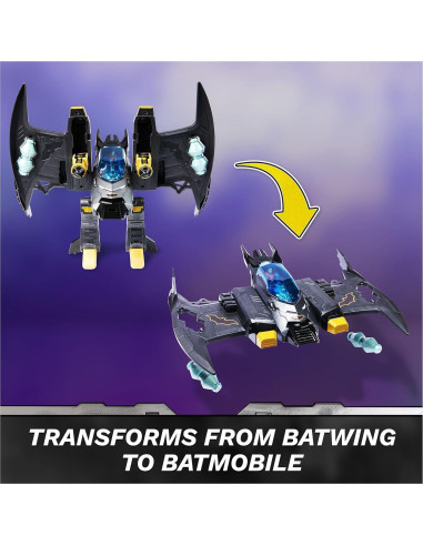 Batwing Transformable Metal Force Spin Master 2-en-1 Juguete