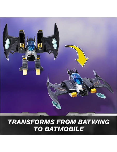 Batwing Transformable Metal Force Spin Master 2-en-1 Juguete