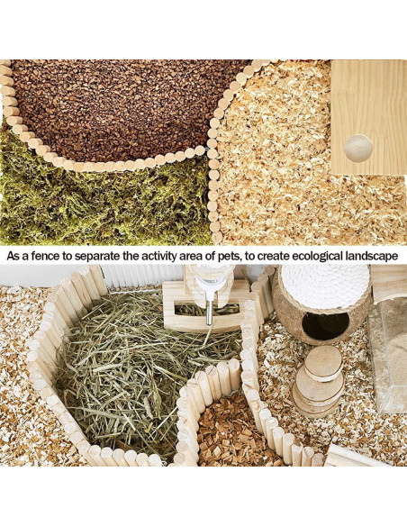 Puente Colgante de Madera Hamiledyi para Hámster 40x6 cm