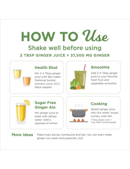 Jugo de Jengibre 99% Puro The Ginger People 946ml - Salud Digestiva