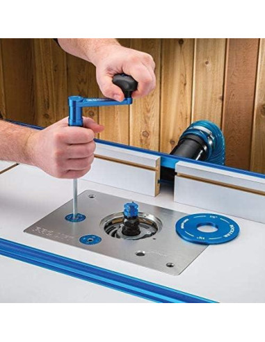 Elevador de Router Rockler Pro 8.4 kg con Placa de Aluminio