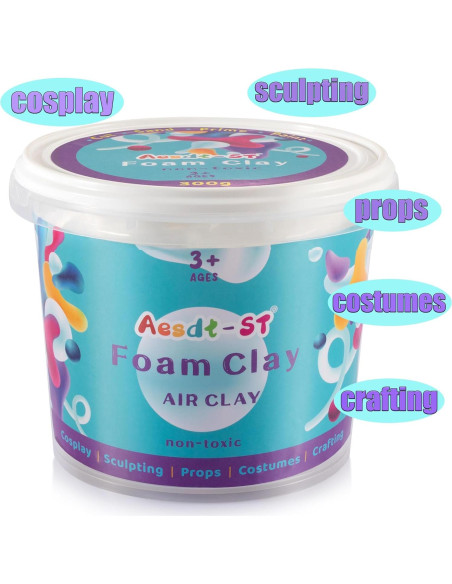 Arcilla de Cosplay Aestd-ST 300g Blanca Secado al Aire