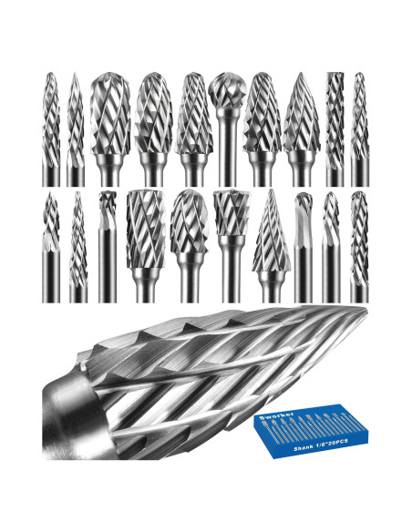 Juego de 20 Brocas de Carburo Sworker 3 mm para Dremel