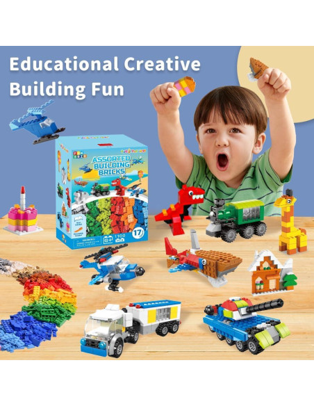 Bloques de Construcción 1100 Piezas FUN LITTLE TOYS Bloques de Construcción 1100 Piezas FUN LITTLE TOYS