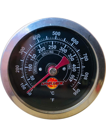 Termómetro de Barbacoa Black Face 2" con Vástago 3" M8 Termómetro de Barbacoa Black Face 2" con Vástago 3" M8