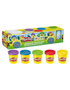 Juego de 5 Latas de Play-Doh en Autobús Escolar