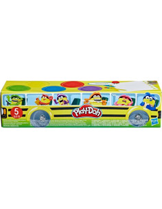 Juego de 5 Latas de Play-Doh en Autobús Escolar 2