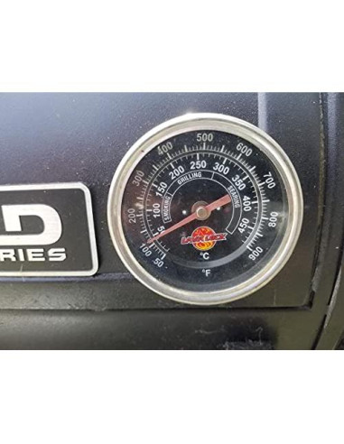 Termómetro de Barbacoa Black Face 2" con Vástago 3" M8