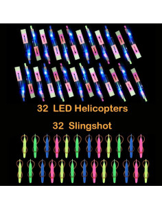 Set de Juguetes Voladores Brillantes ZANSHU - 64 Piezas 2