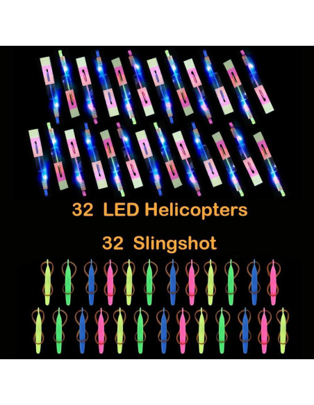Set de Juguetes Voladores Brillantes ZANSHU - 64 Piezas