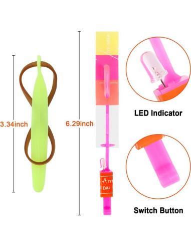 Set de Juguetes Voladores Brillantes ZANSHU - 64 Piezas