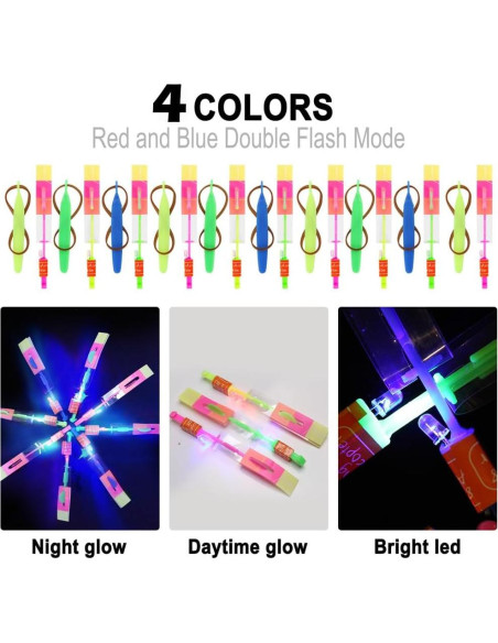 Set de Juguetes Voladores Brillantes ZANSHU - 64 Piezas