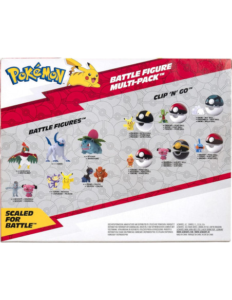 Paquete de Figuras de Batalla Pokémon 6 Pack - Jazwares