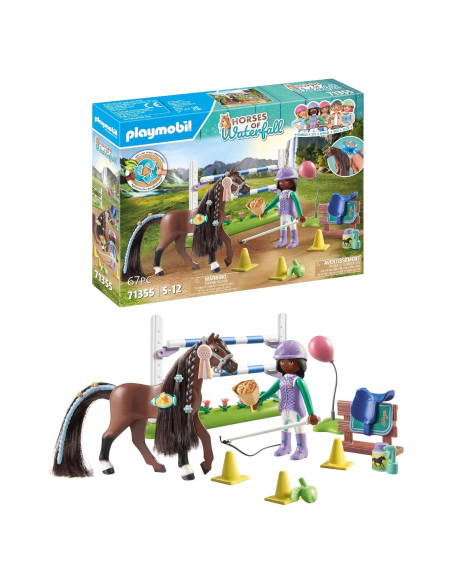 Caballos de Waterfall PLAYMOBIL 71355 - Set de Salto Ecuestre
