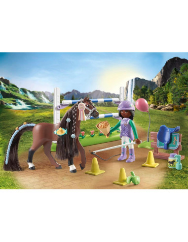 Caballos de Waterfall PLAYMOBIL 71355 - Set de Salto Ecuestre
