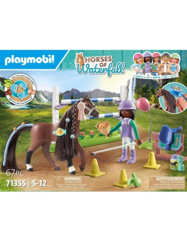 Caballos de Waterfall PLAYMOBIL 71355 - Set de Salto Ecuestre